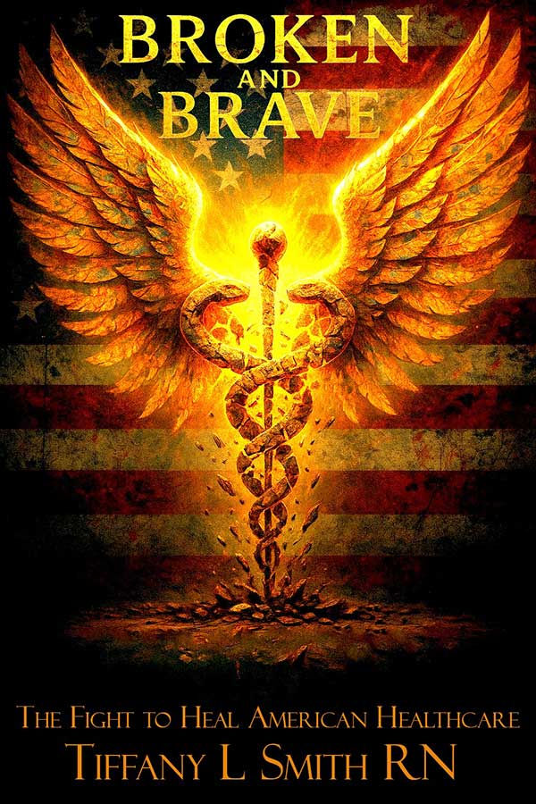 The book cover of 'Broken and Brave. The Fight to Heal American Healthcare' by Tiffany L. Smith, RN.